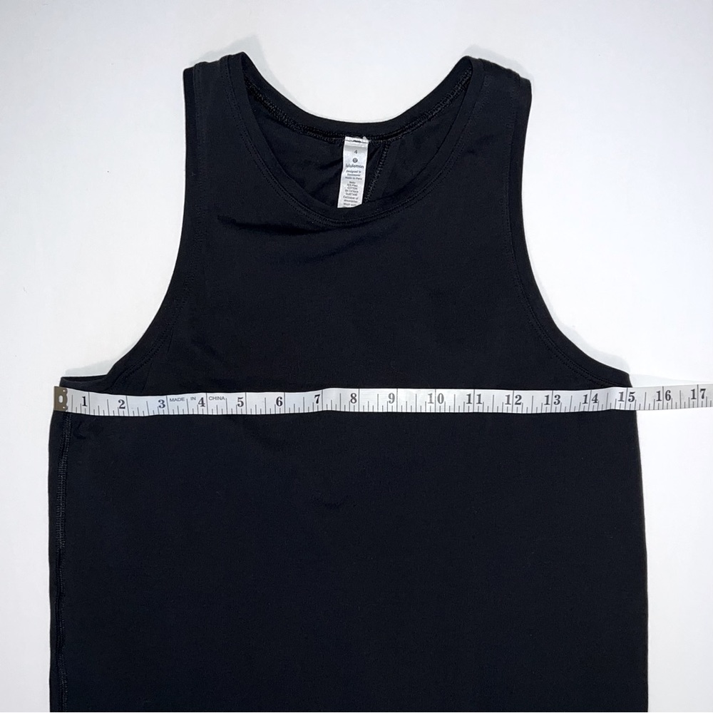 Lululemon All Tied Up Tank Top 4/XS/S Black Tie Back Yoga Shirt - Picture 12 of 13